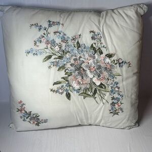 Laura Ashley Throw Pillow Cotton Envelope Closure, Elegant Home Decor for Couch